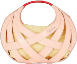 basketweave leather tote bag