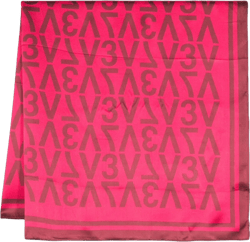 logo-print scarf