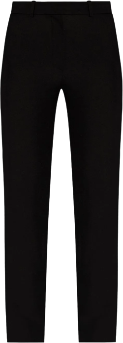 high-waisted straight-leg trousers 