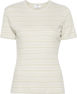 striped ribbed T-shirt