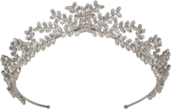 Mignonette crystal-embellished tiara