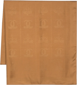 monogram-pattern silk scarf