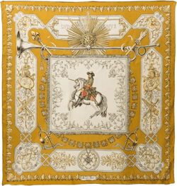 1963 Ludovicus Magnus by F.de La Perriere silk scarf