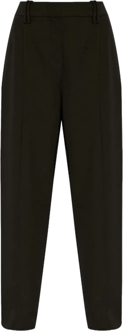 high-rise straight trousers