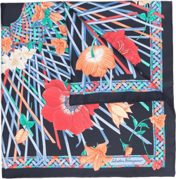 floral-print silk scarf 