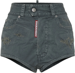high-rise denim shorts 