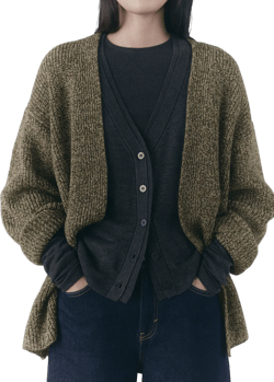 Oversized knit cardigan