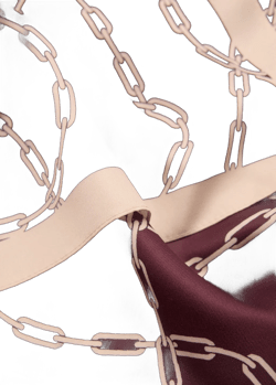 Chain-print scarf