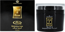 Al-Rehab Oud & Rose Moisturizing Cream 70g – Deeply Hydrating Body Lotion For Women - Soothing, Revitalizing Moisturizing Lotion For Dry Skin - Luxurious Floral Fragrance Body Lotion For Radiant Skin Oud & Rose Body Cream 2.5 Fl Oz (Pack of 1)