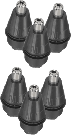 6 Pcs Nose Hair Replacement Head Grooming Brow Male Hair Trimmer Heads Facial Nose Hair Clipper Beard Razor Heads Nose Waxing Kit for Men Face Hair Removal Cream Device Black Abs 5X2.5CMx2pcs Blackx2pcs