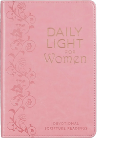 Christian Art Gifts Daily Light For Women Classic Collection of 366 Devotional Scripture Readings from ESV Bible - Pink Faux Leather Flexcover Gift Book for Women w/Ribbon Marker, Gilt-Edge Pages