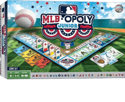 MasterPieces MLB Opoly Junior Board Game Custom Stickers 30 MLB Teams Family Fun Game