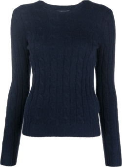 cable-knit cashmere jumper