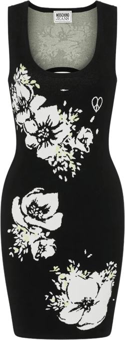 cut-out knitted dress