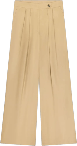 pleated wide-leg trousers