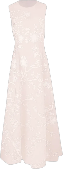 Eloise floral-embroidered dress