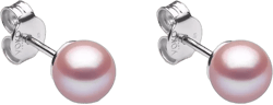 18kt white gold Classic 6mm Freshwater pearl stud earrings