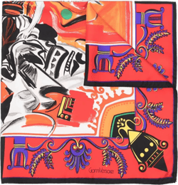 1990s graphic-print silk scarf