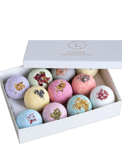 Lizush Bath Bombs Gift Box with 12 Bombs