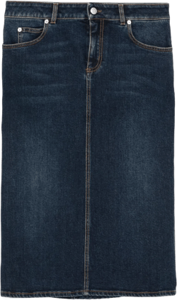 denim pencil skirt