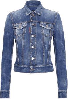 distressed denim jacket