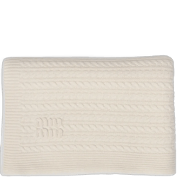 cable-knit cashmere throw