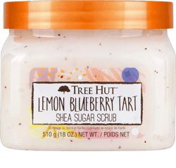 Tree Hut Lemon Blueberry Tart Shea Sugar Scrub | Exfoliating Body Scrub Removes Dead, Dry Skin for a Soft & Hydrated Feel | Nourishing Essential Body Care | 18 fl oz.