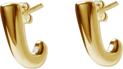 Argento Vivo Sterling Silver J-Hoop Earrings