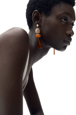 Beaded drop earrings
