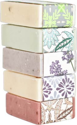 Handmade Soap Gift Set of 5 Custom Mix of Natural Bar Soaps for Her Best Natural Unique Housewarming Birthday or Retirement Gift Idea Great Fun Small Artisan Box for Younger or Older Men or Women