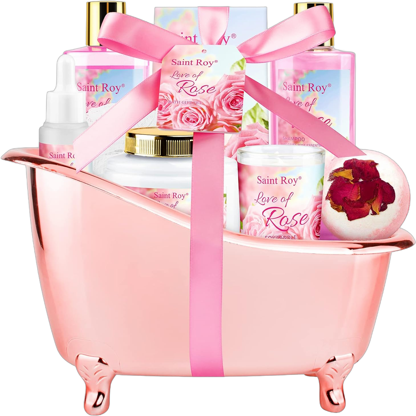 Empire Scented Candles & Bath Bombs Set, Gifts for Women, Birthday Gifts for Her, 20pcs Set Gifts for Her, Birthday Gift for Women with Rose Scented Soap Flowers