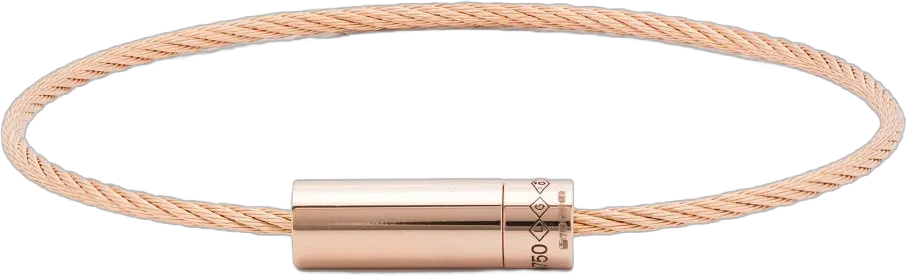 18kt rose gold cable bracelet 