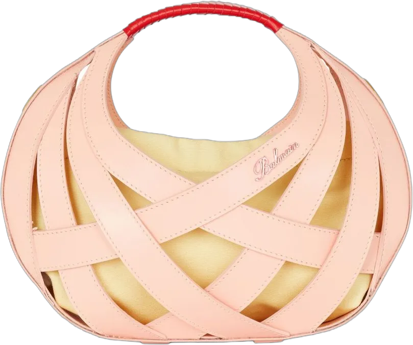 basketweave leather tote bag