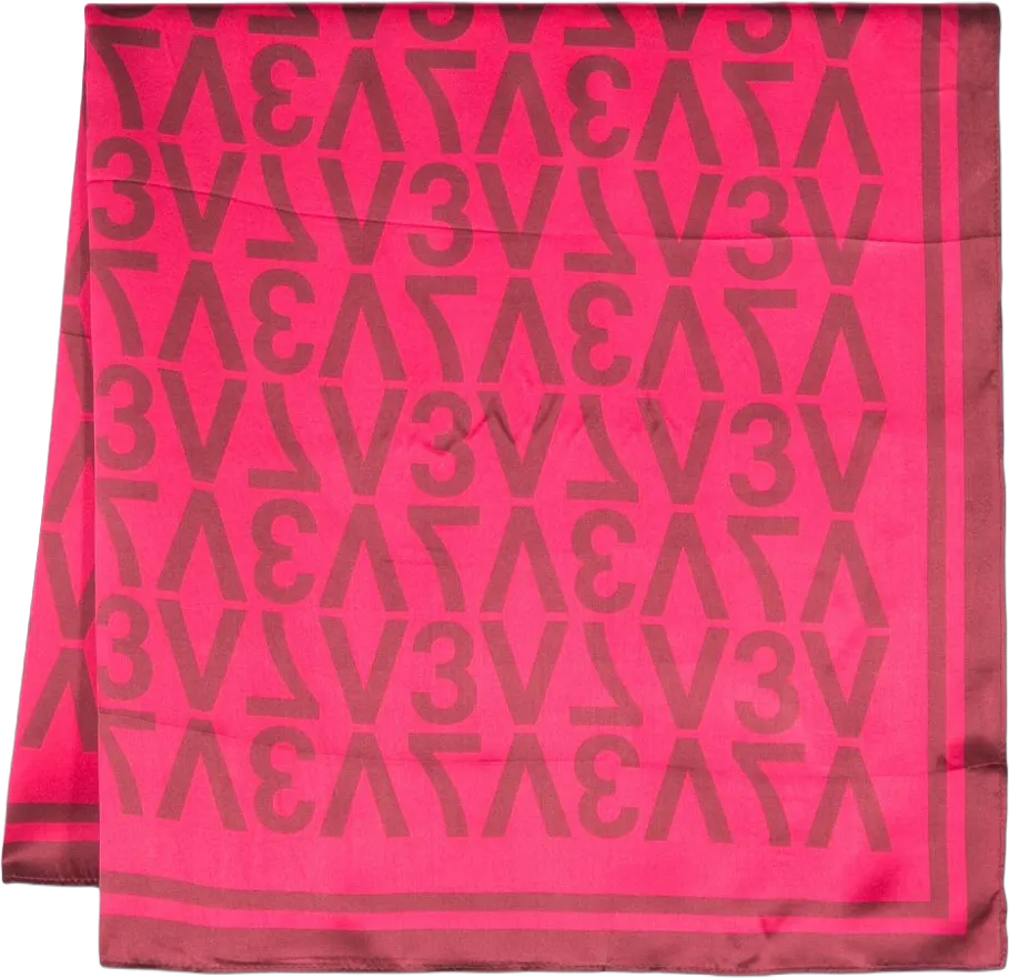 logo-print scarf