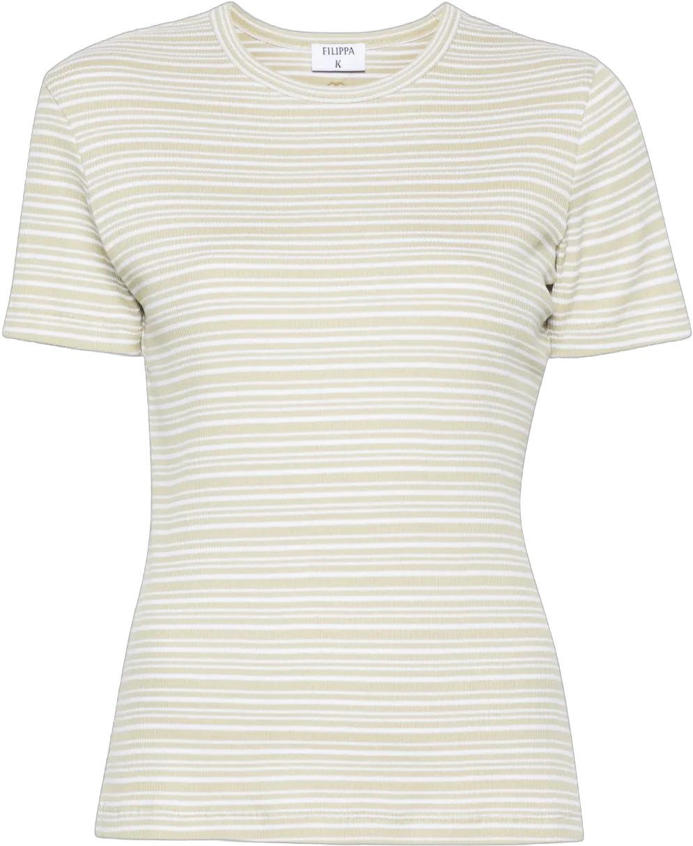 striped ribbed T-shirt