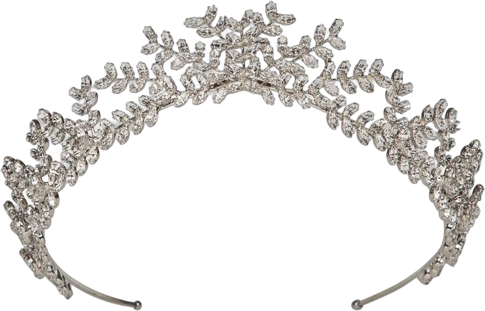 Mignonette crystal-embellished tiara