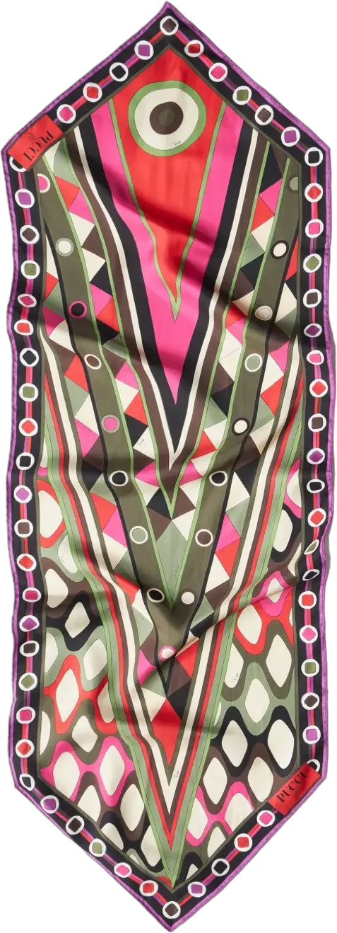 Vivara-print silk twill scarf 