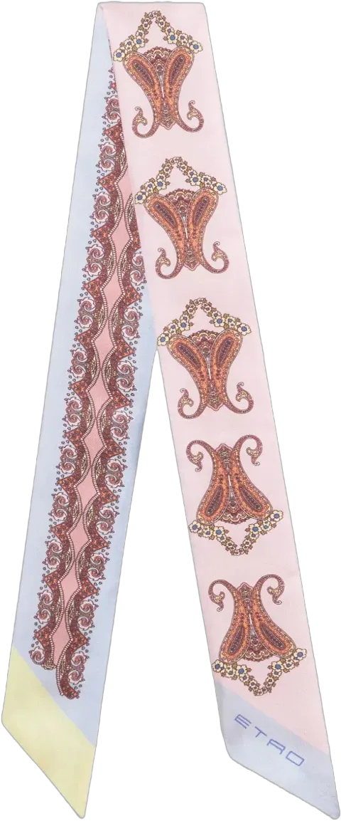 paisley-print silk scarf