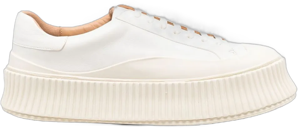 leather flatform sneakers