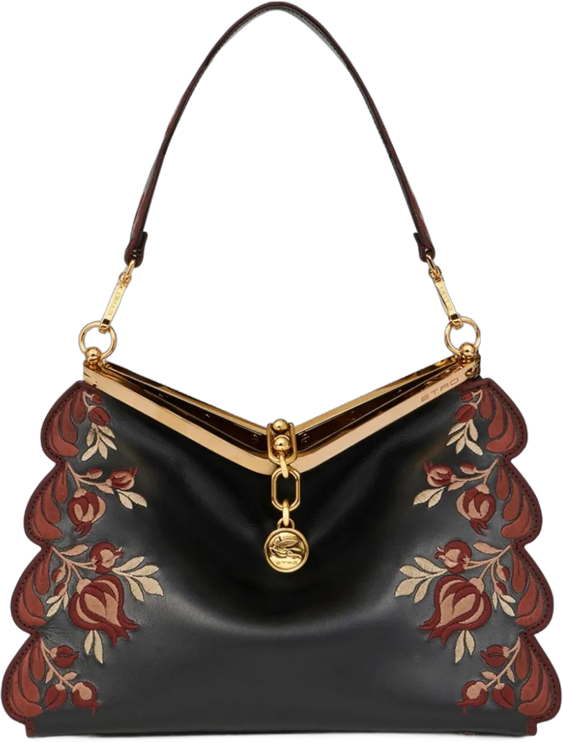 medium embroidered Vela shoulder bag