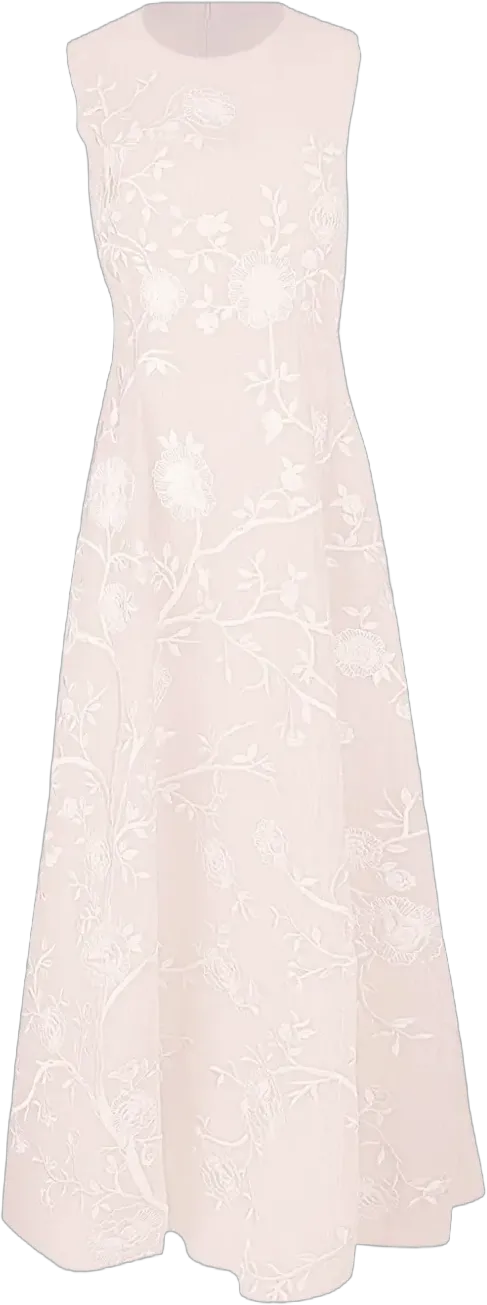 Eloise floral-embroidered dress