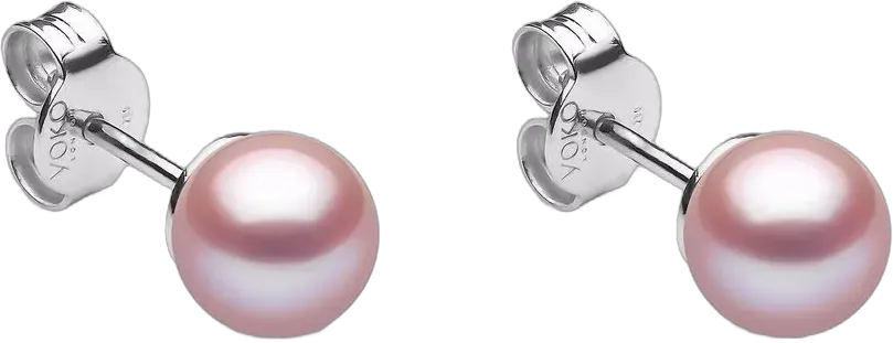 18kt white gold Classic 6mm Freshwater pearl stud earrings