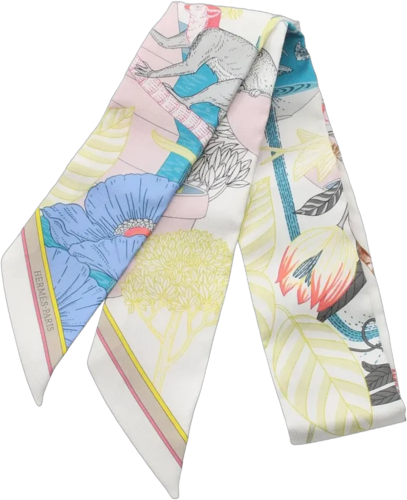 2010s Twilly Precious Paradise scarf