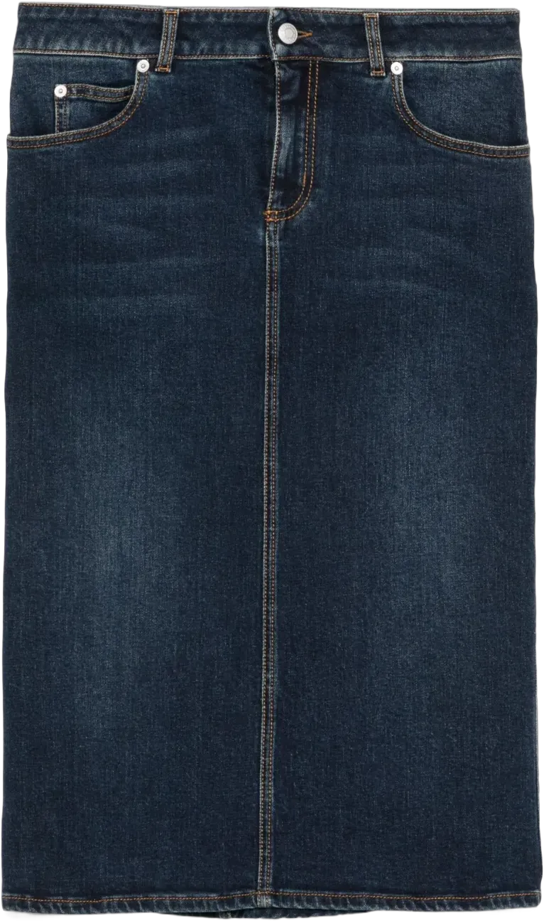 denim pencil skirt