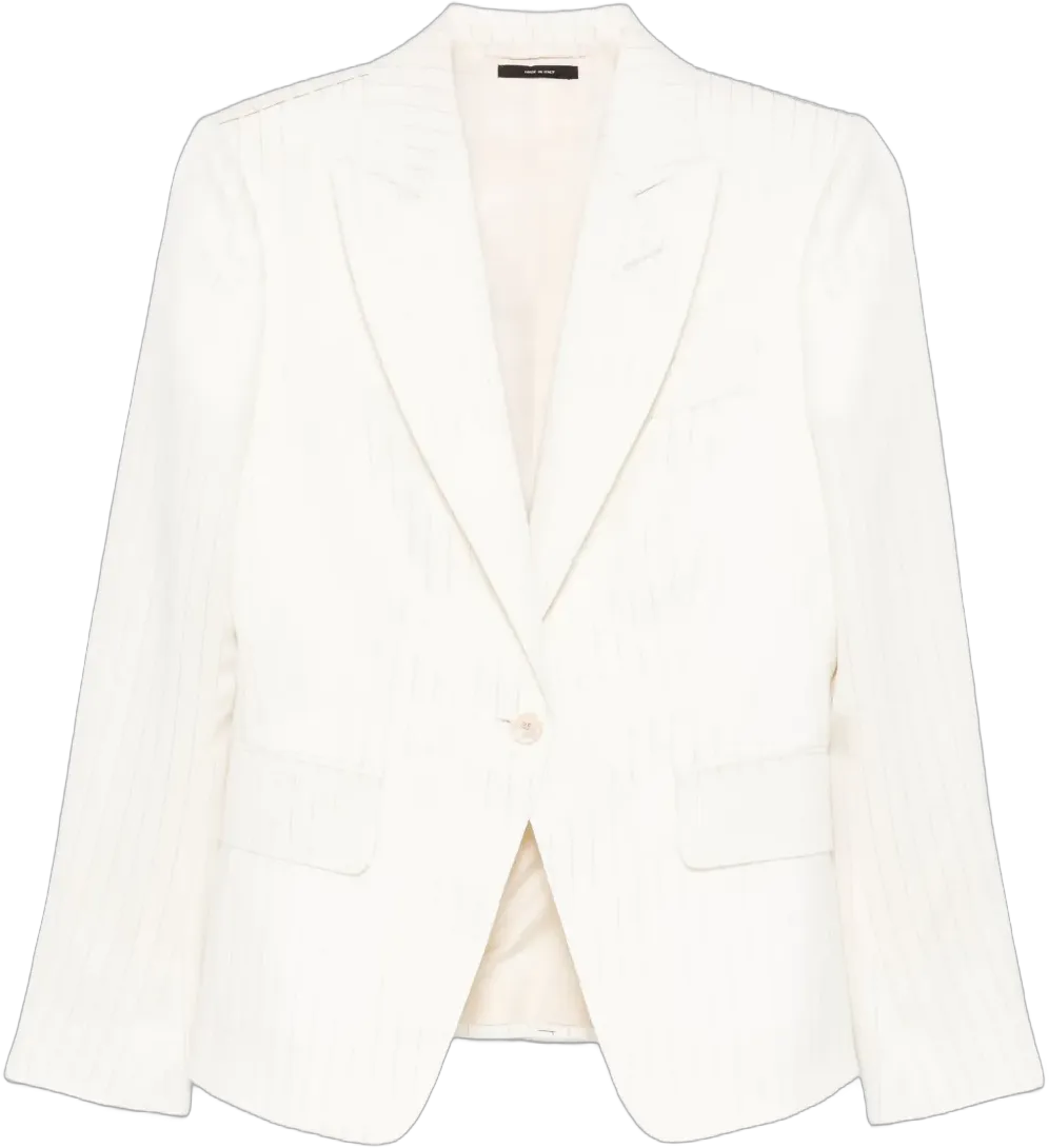 pinstriped blazer   