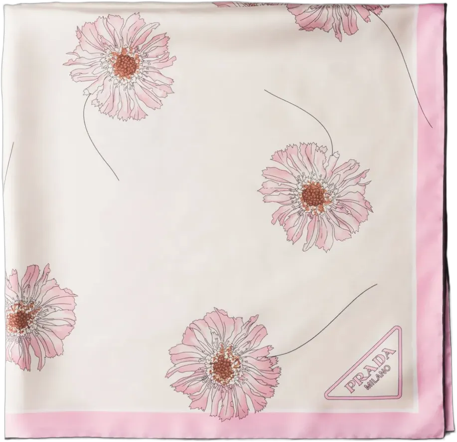printed silk scarf