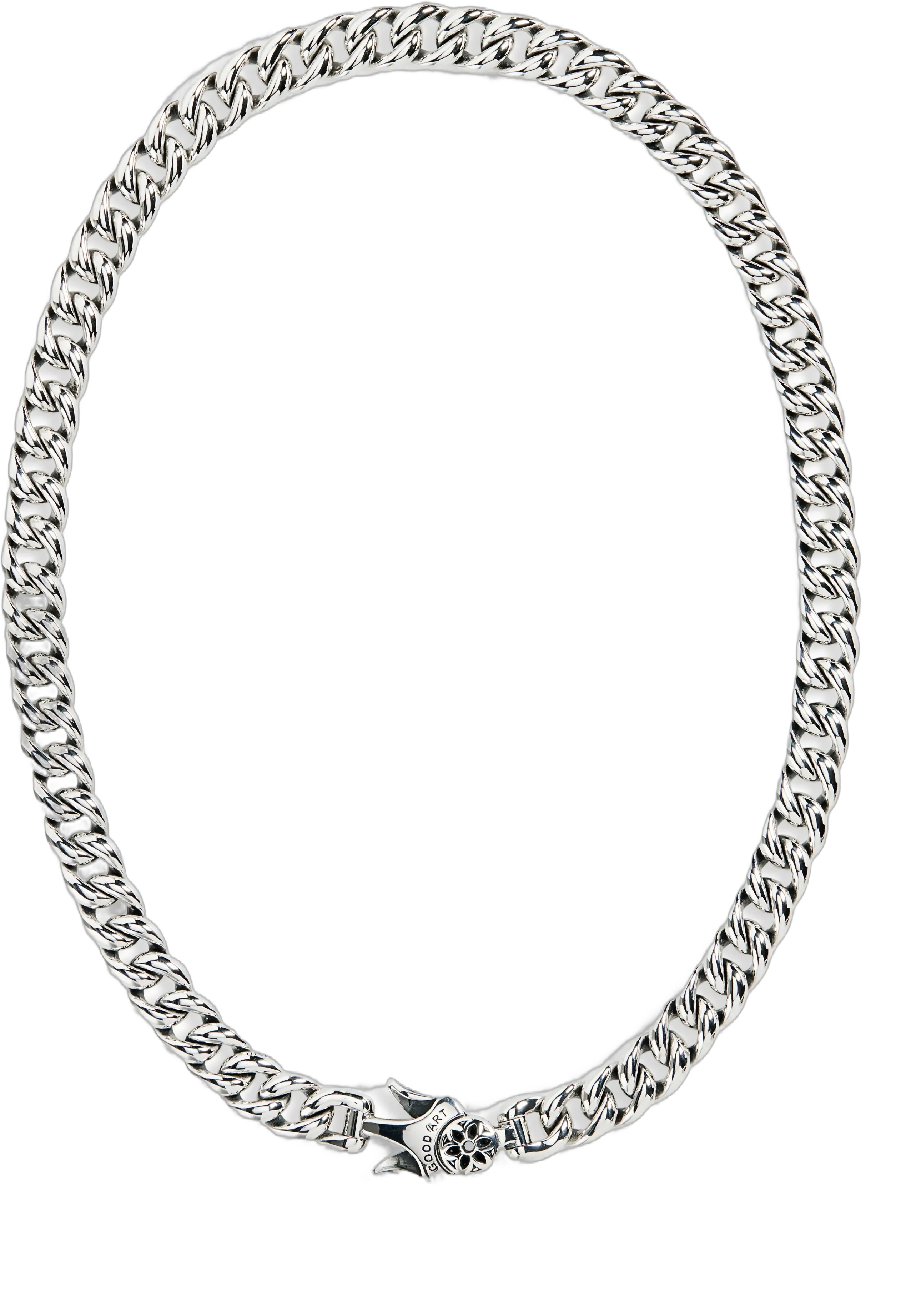 Good Art Hlywd Men's Model 10 3A 21-Inch Sterling Silver Necklace