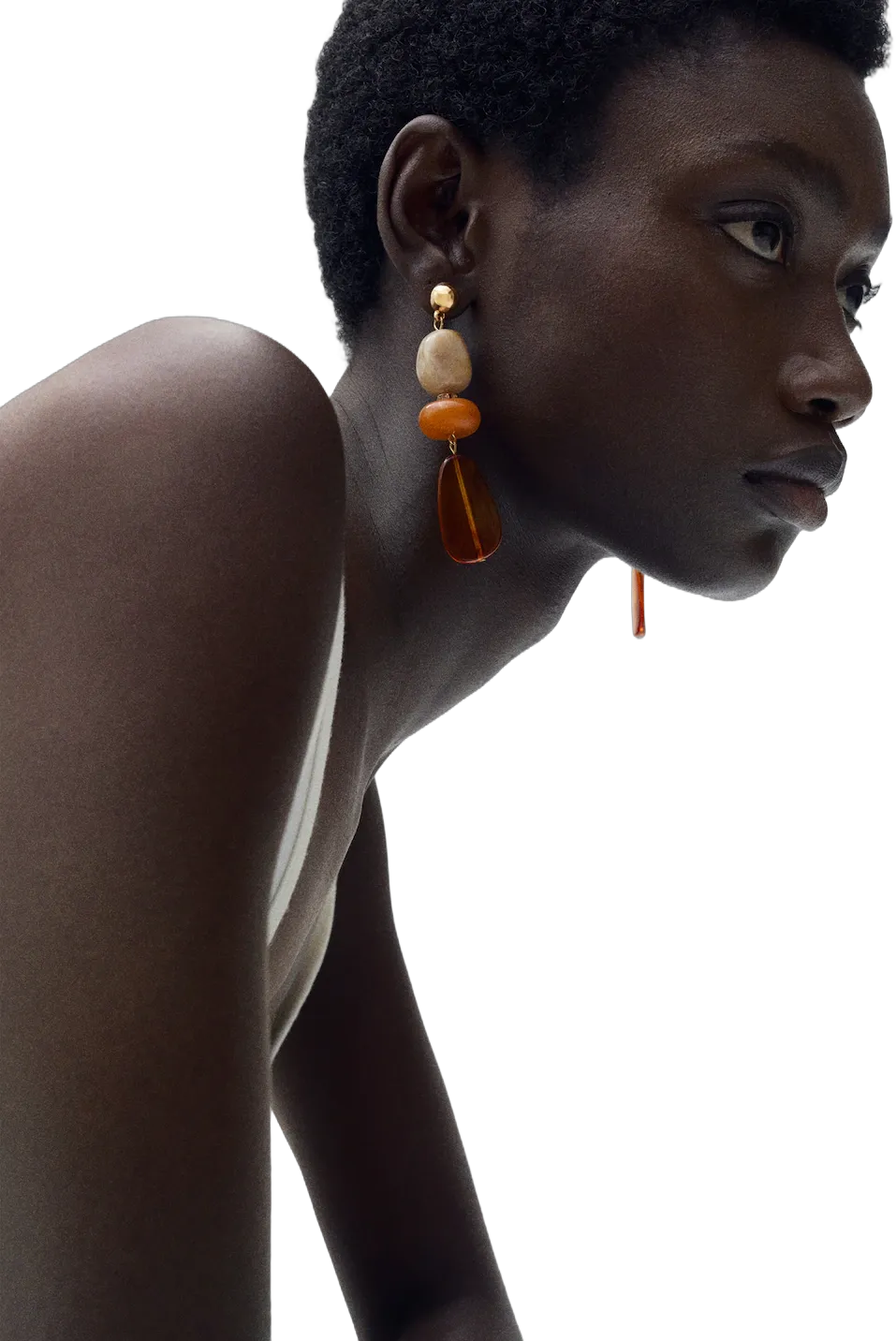 Beaded drop earrings